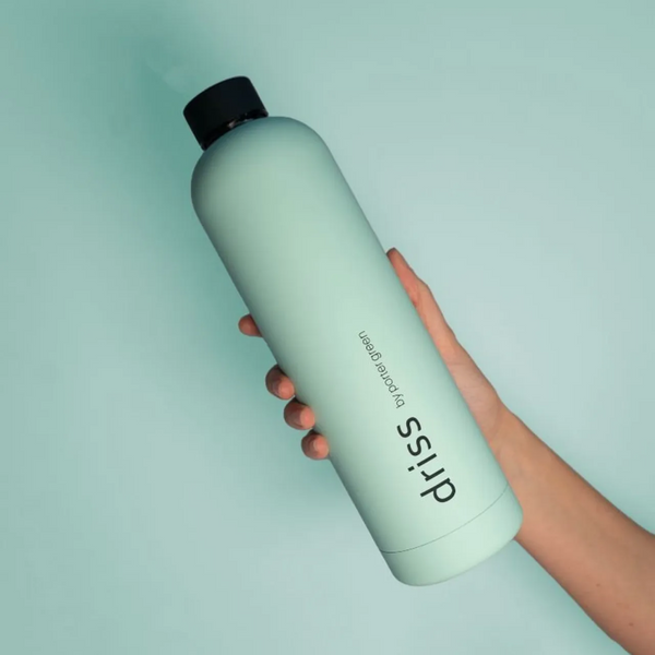 Insulated Stainless Steel Water Bottle - Mist + Ink