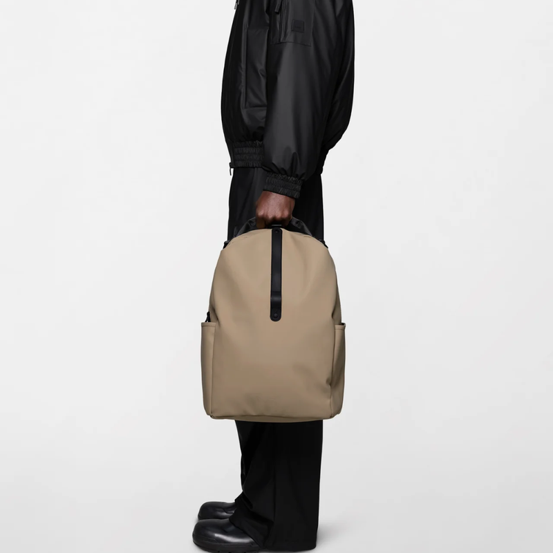 Clip Front Back Pack - Beige