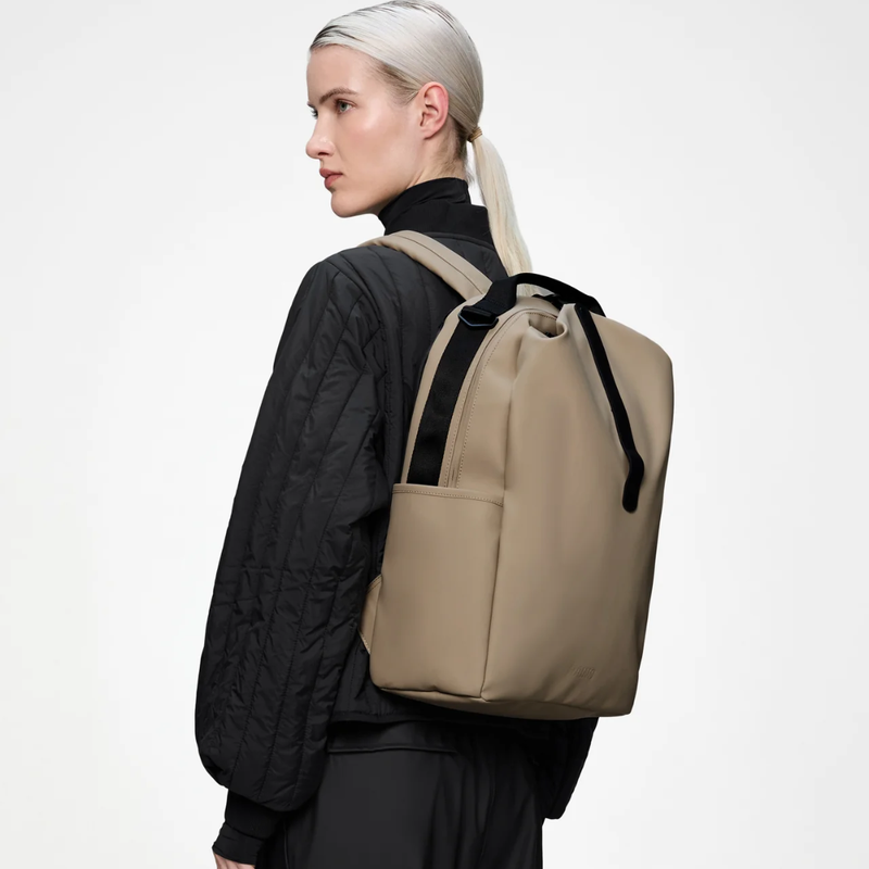 Clip Front Back Pack - Beige