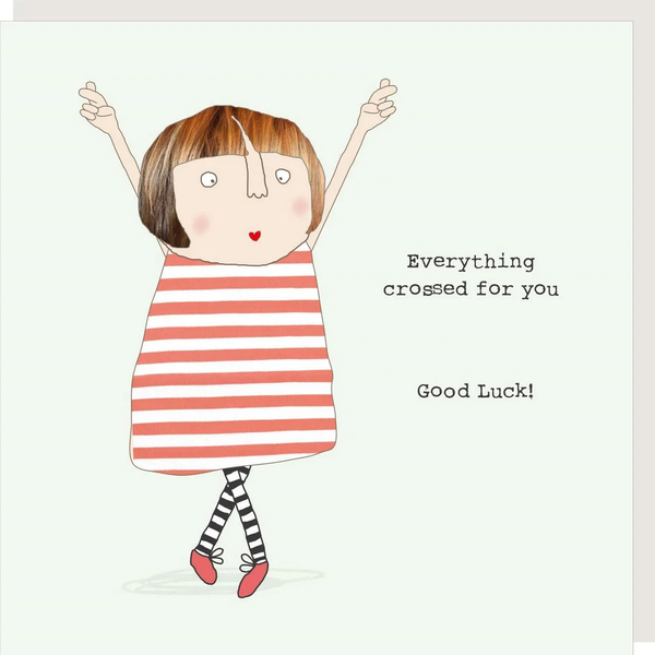 Everything Crossed Greeting Card