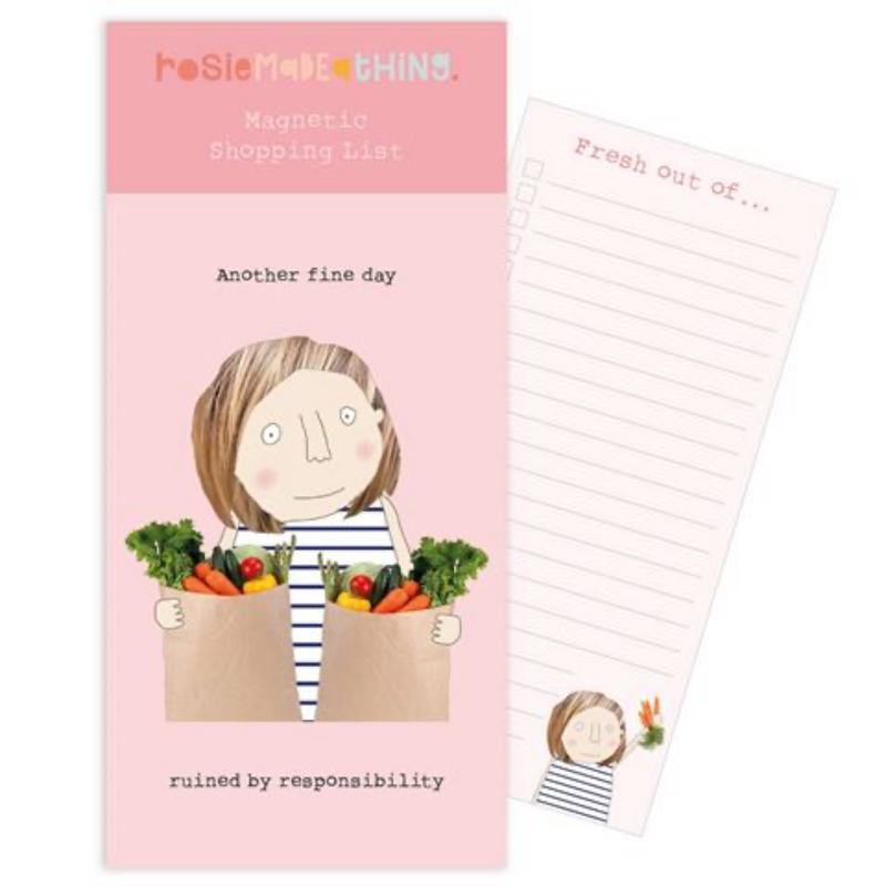 Magnetic Shopping List - Fine Day