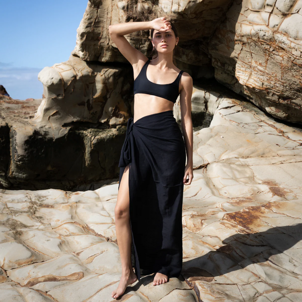 Sarong - Black Check