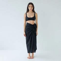 Sarong - Black Check