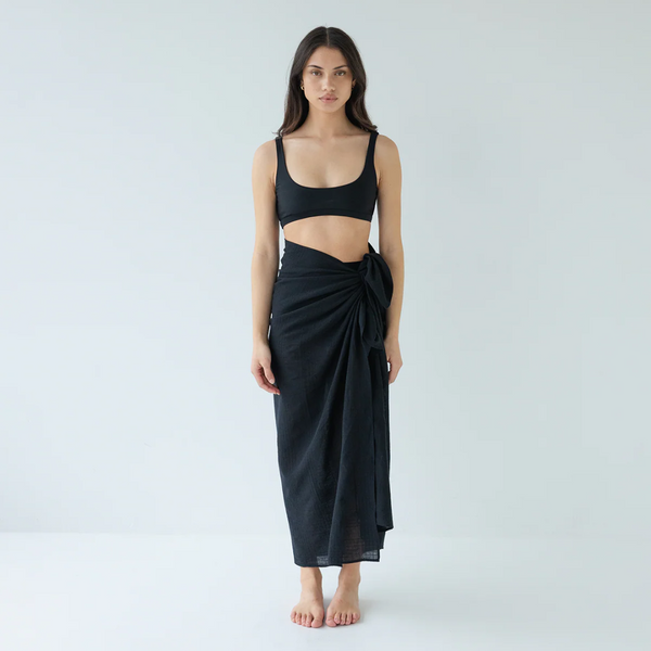 Sarong - Black Check