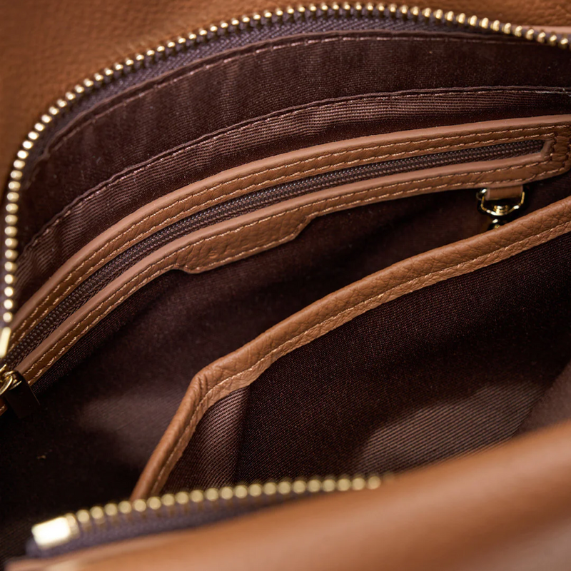 Beckett Crossbody Bag - Tan Luxe
