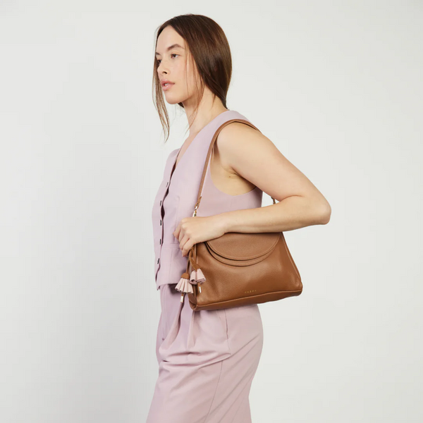 Beckett Crossbody Bag - Tan Luxe