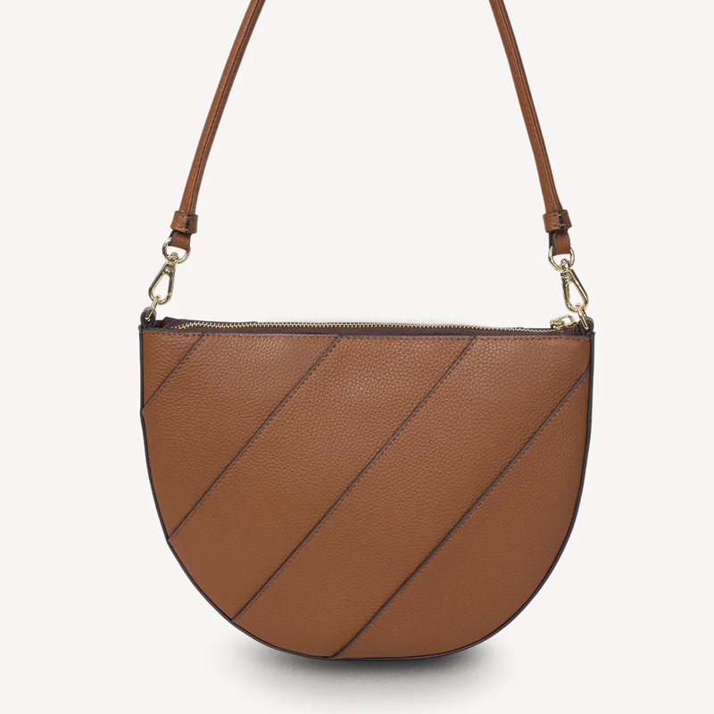 Gani Shoulder Bag - Tan Bias