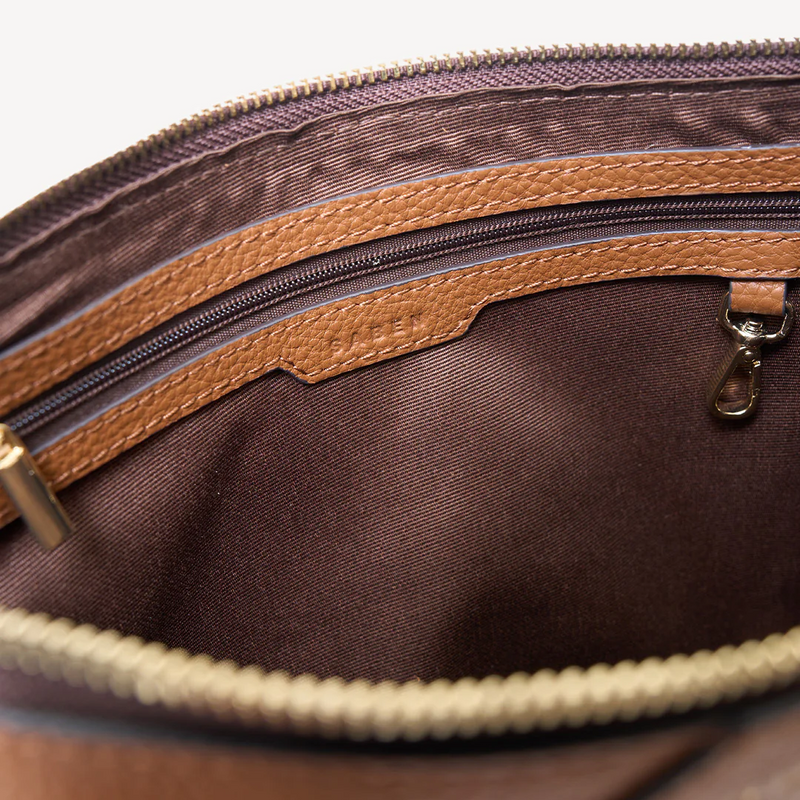 Gani Shoulder Bag - Tan Bias