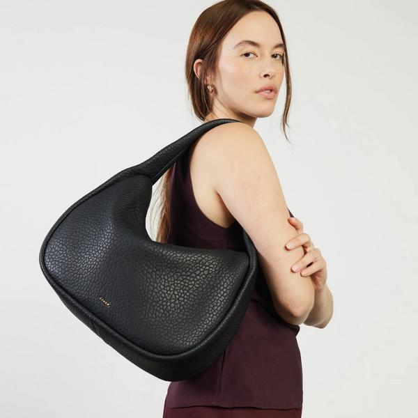 Hana Shoulder Bag - Black Bubble