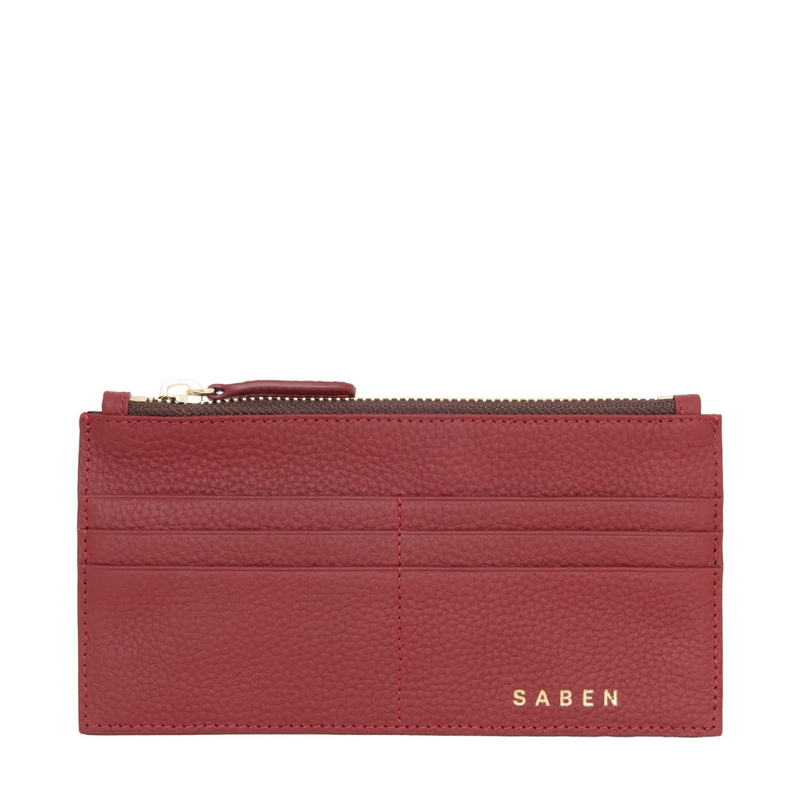 Joe Wallet - Black + Cherry