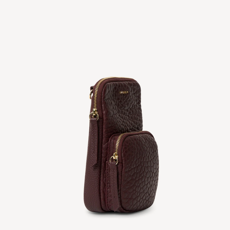 Nikko Pocket Phone Sling - Merlot