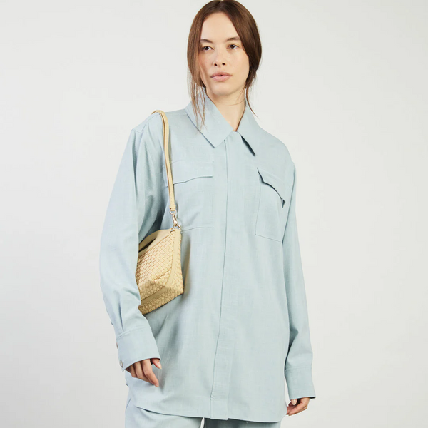 Rocco Crossbody - Raffia Stitched Weave