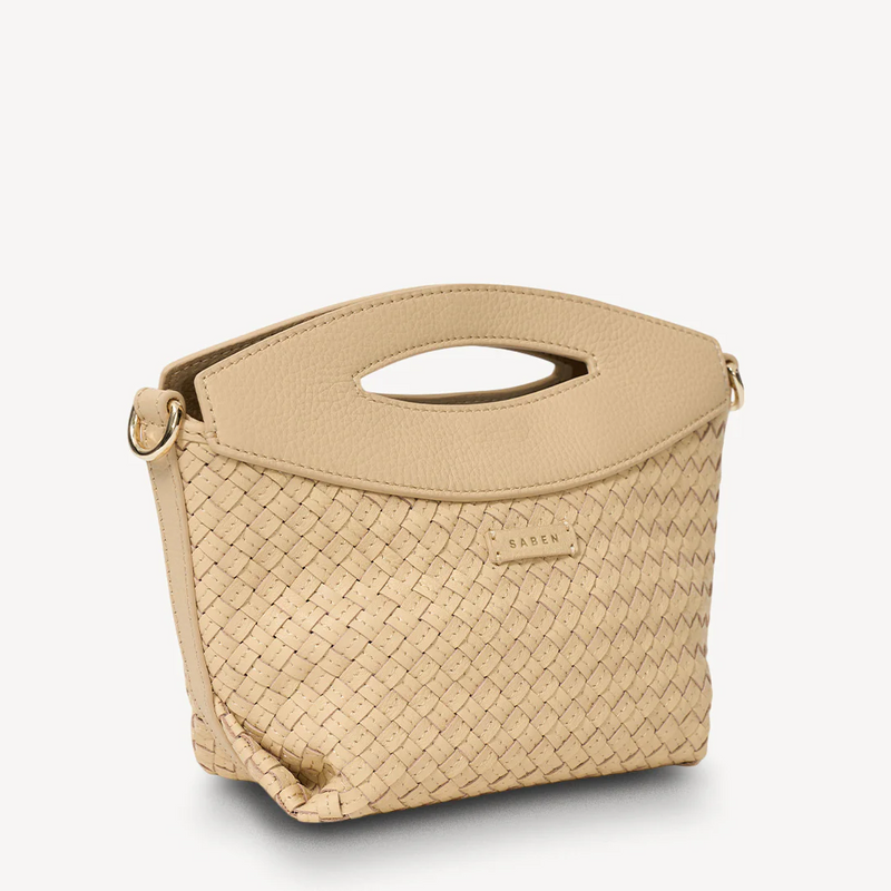 Rocco Crossbody - Raffia Stitched Weave