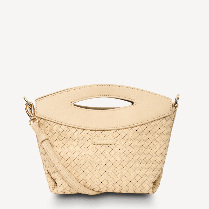 Rocco Crossbody - Raffia Stitched Weave