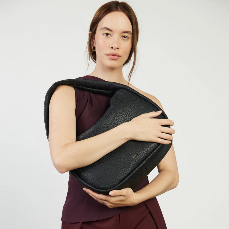 Hana Shoulder Bag - Black Bubble