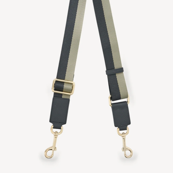 Feature Bag Strap - Black + Eucalyptus