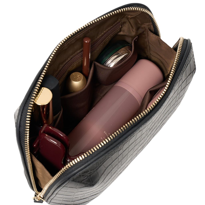 Tate Tech Pouch - Black Croc