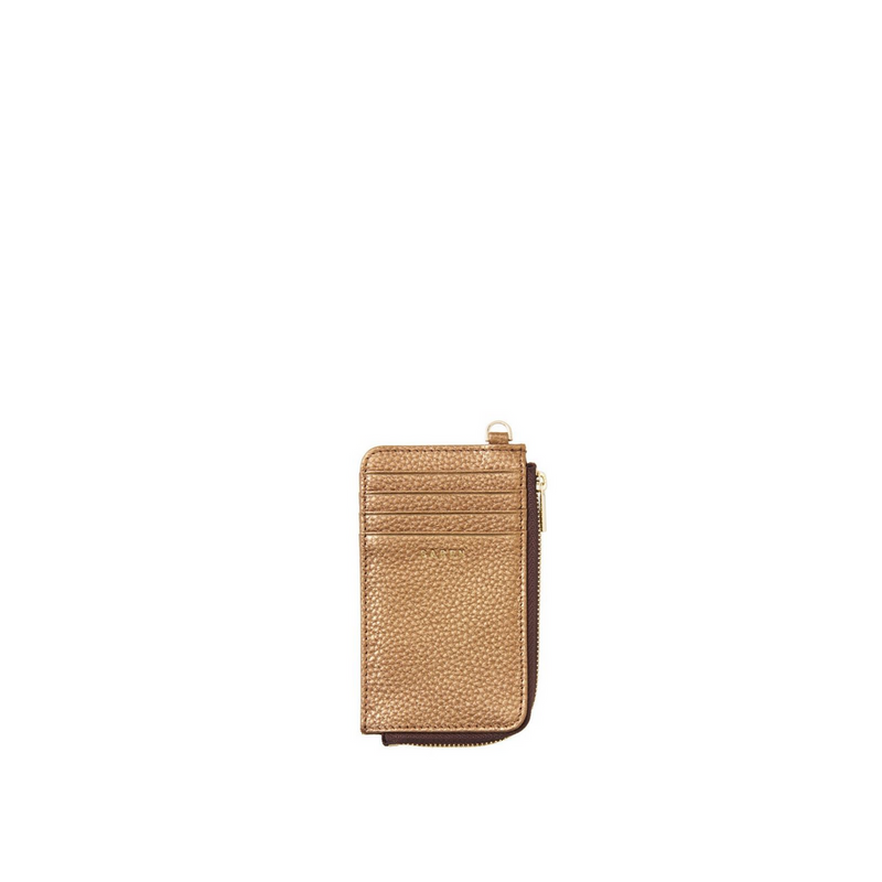 Winona Card Holder - Brushed Bronze