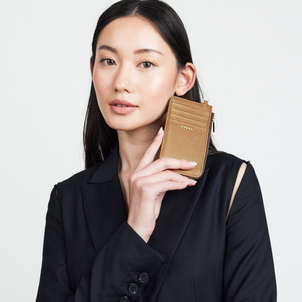 Winona Card Holder - Brushed Bronze