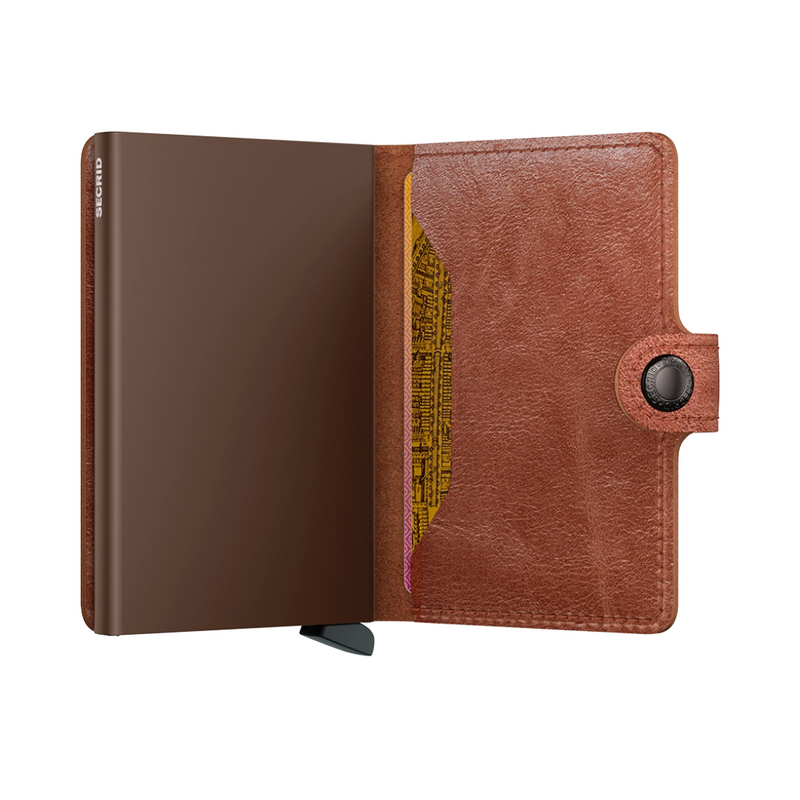 Miniwallet - Vintage Cognac + Brown