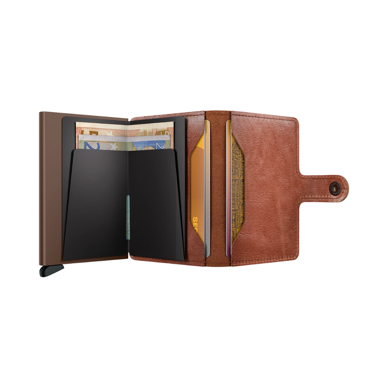 Miniwallet - Vintage Cognac + Brown