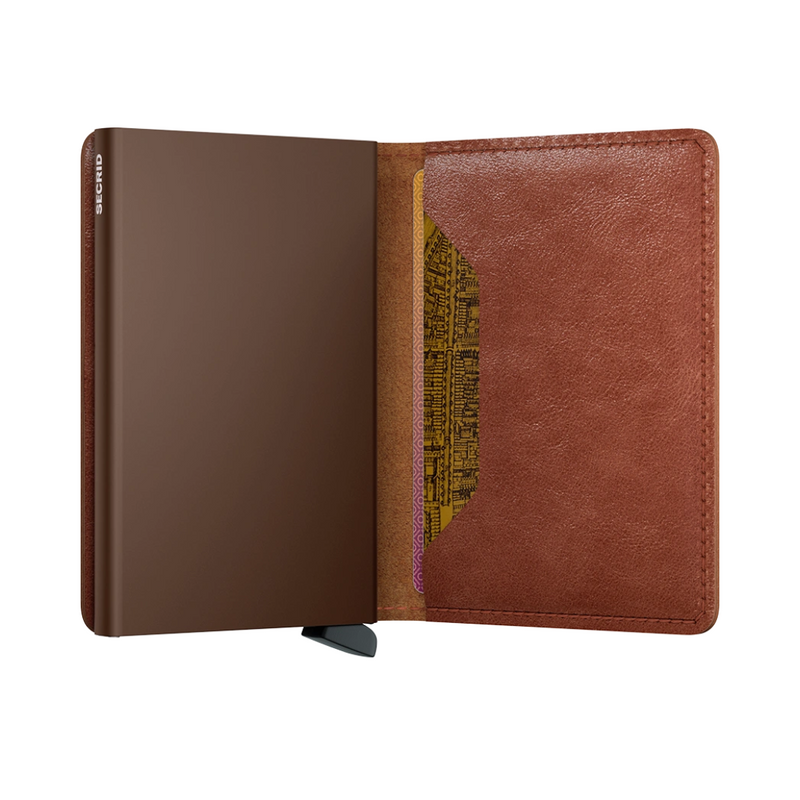 Slimwallet - Vintage Cognac + Brown