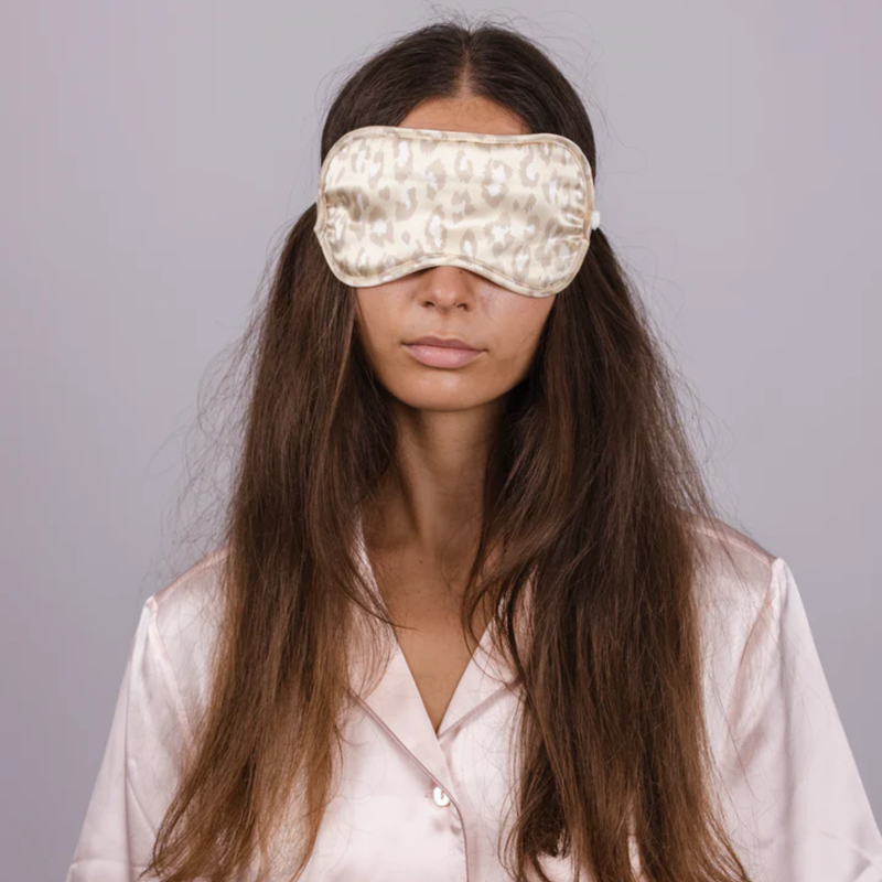 Premium Eye Mask - Sand Leopard