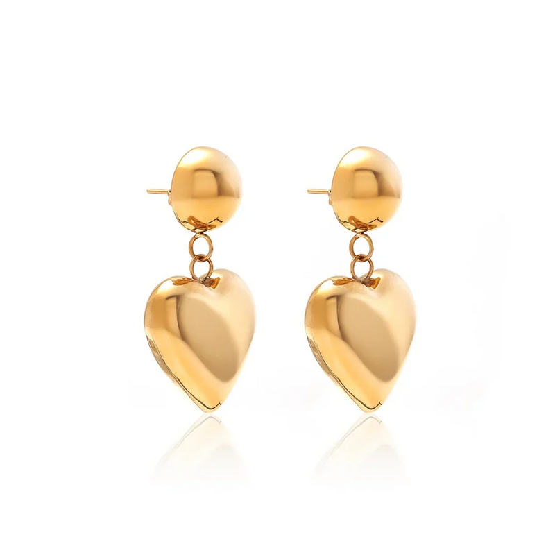 Cupid Drop Earrings - Gold