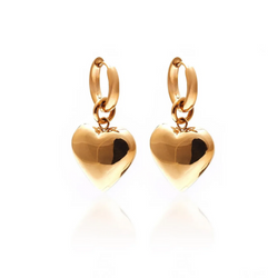 Bisous Hoop Earrings - Gold