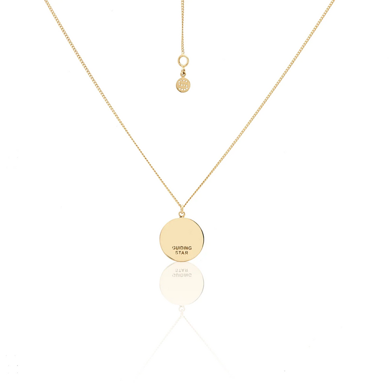 Guiding Star Necklace - White Topaz + Gold