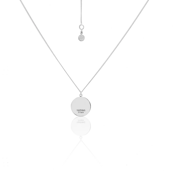 Guiding Star Necklace - White Topaz + Silver