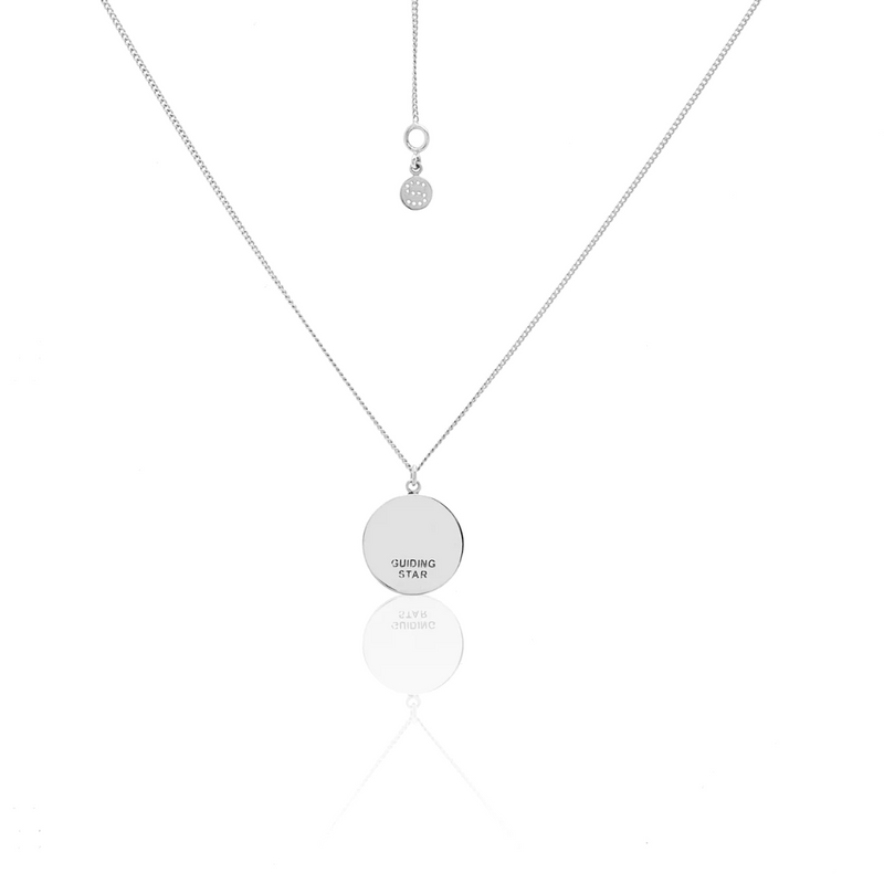 Guiding Star Necklace - White Topaz + Silver