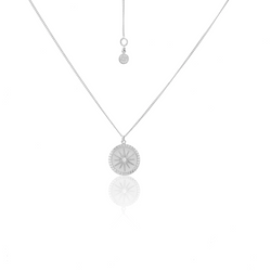 Guiding Star Necklace - White Topaz + Silver
