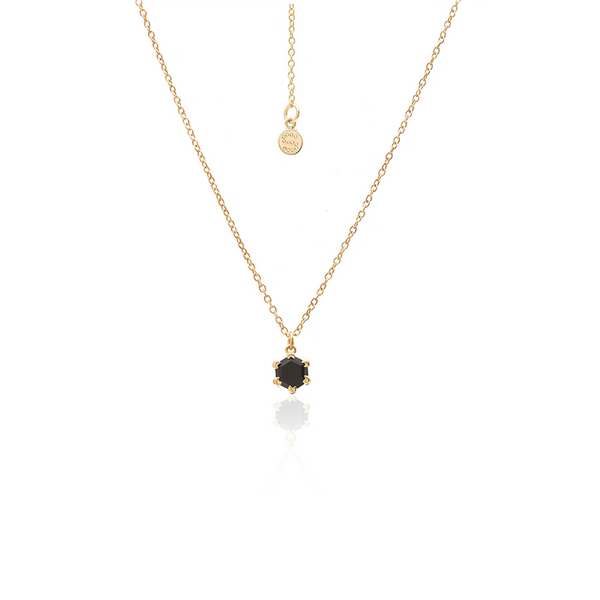 Harmony Necklace - Black Spinel + Gold (Copy)