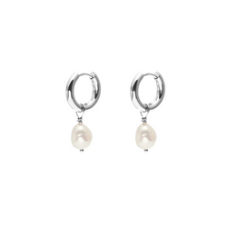 Allure Hoop Earrings - Silver