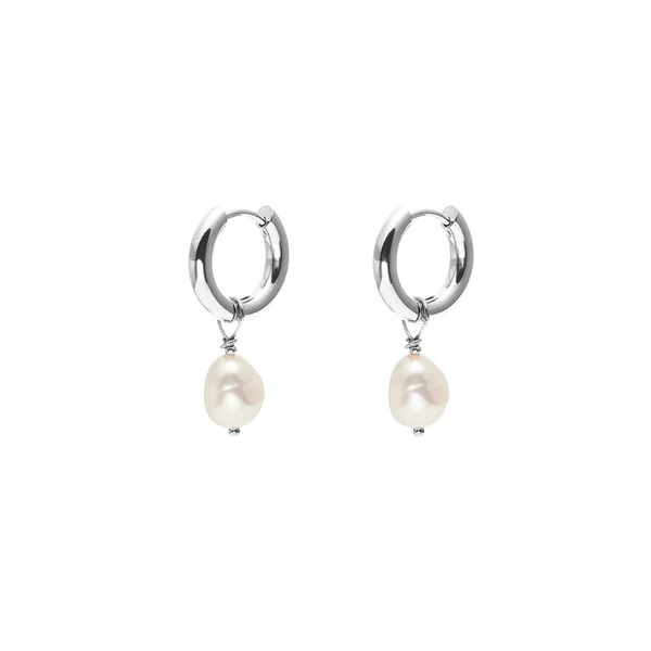 Allure Hoop Earrings - Silver