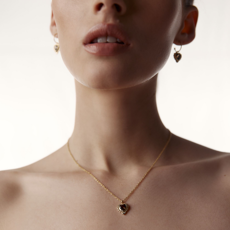 Amour Necklace - Black + Gold