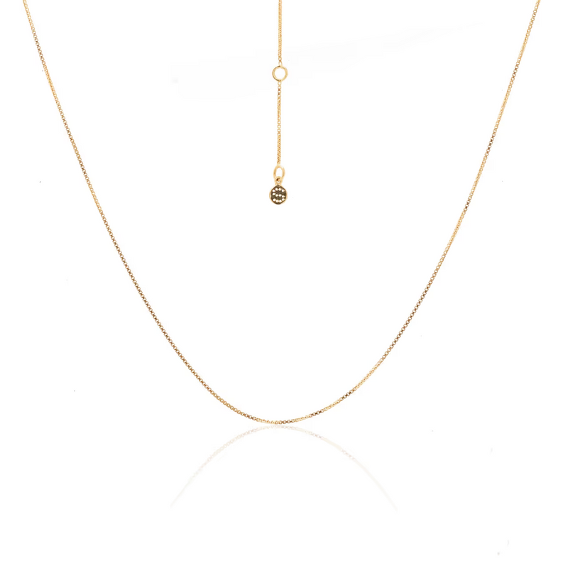 Fine Box Chain Necklace - Gold