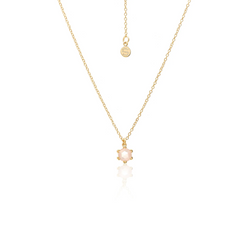 Harmony Necklace - Rose Quartz + Gold