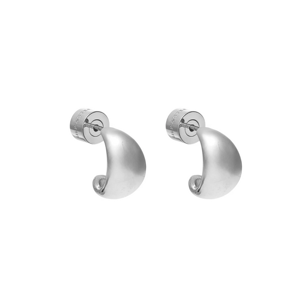 Dynamic Small Hoop Earrings - Silver