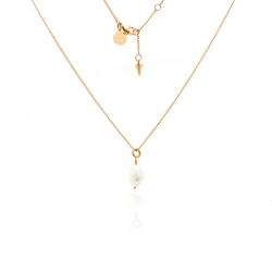 Bianca Necklace - Pearl + Gold