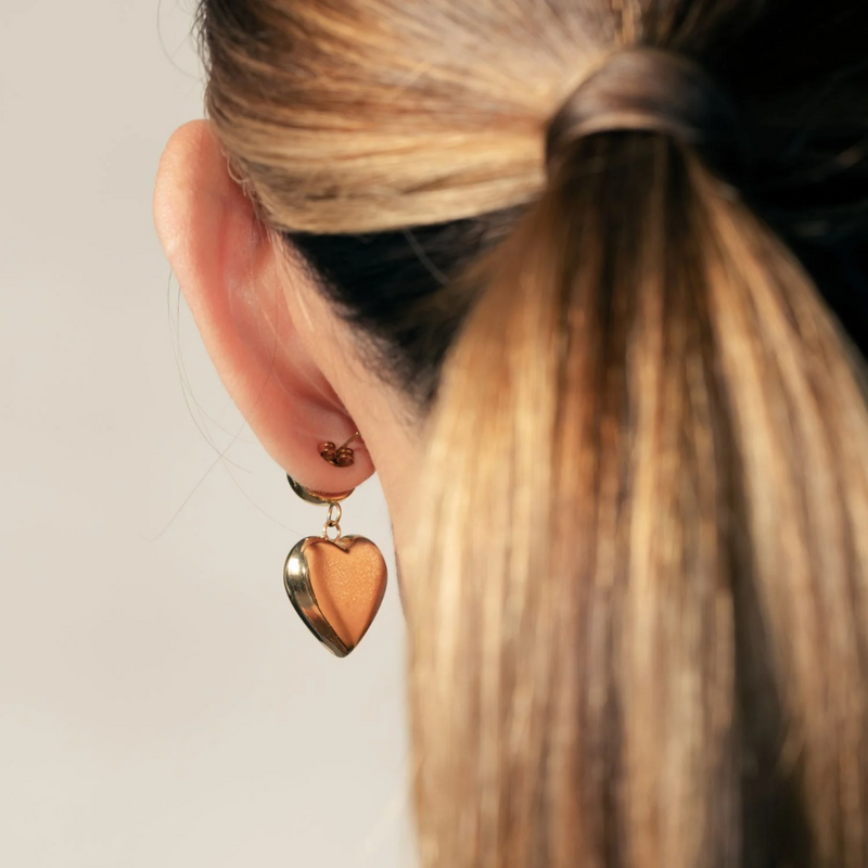 Cupid Drop Earrings - Silver