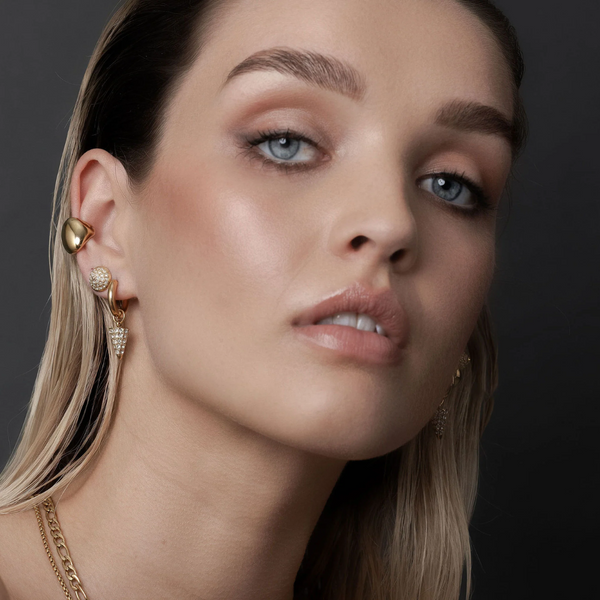 Voltage Stud Earrings - Gold