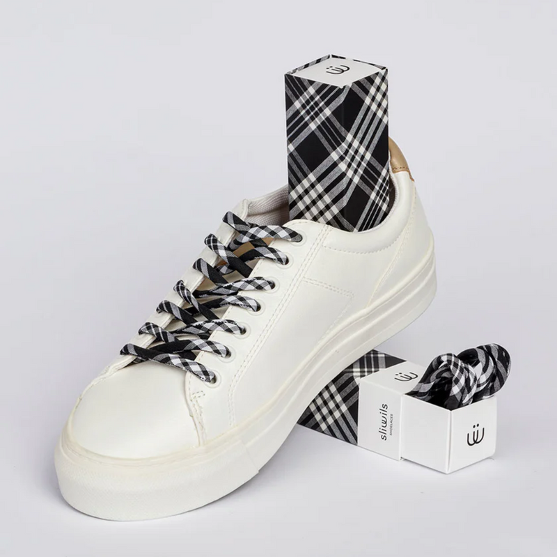Cambridge Black + White Shoelaces