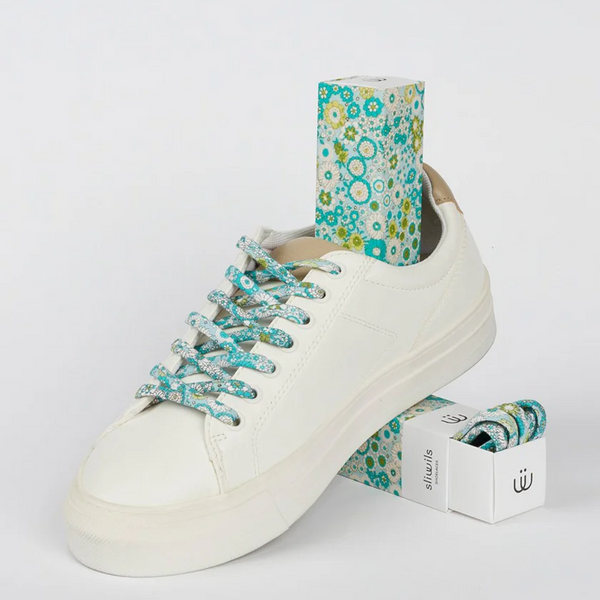 Fresh Blue + Green Shoelaces