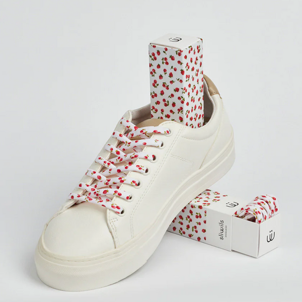 Fresh Cherry + Strawberry Shoelaces