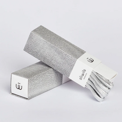 Manhattan Silver Shoelaces
