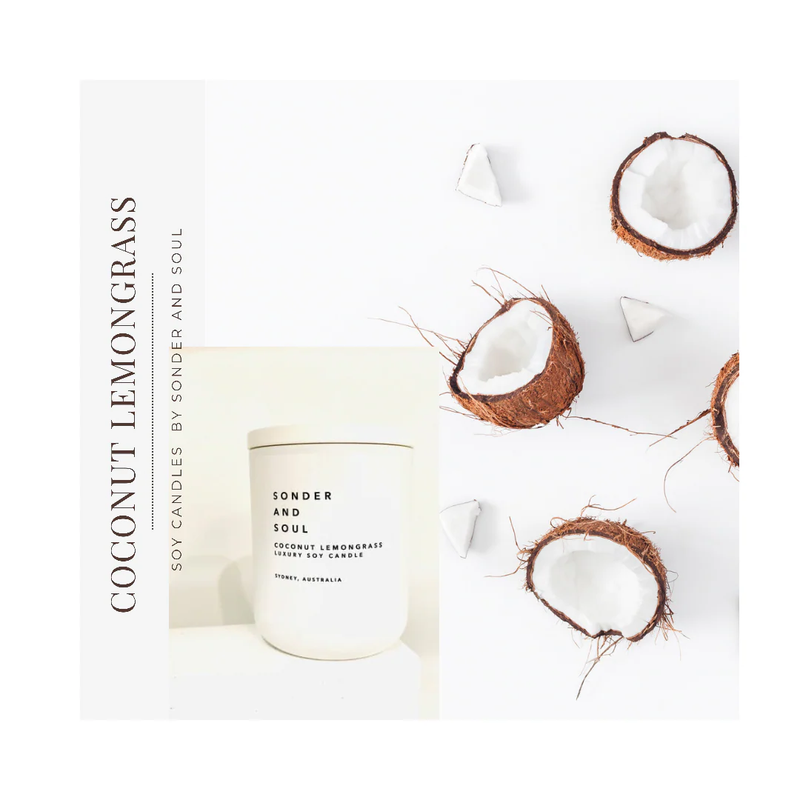 Coconut Lemongrass Soy Candle