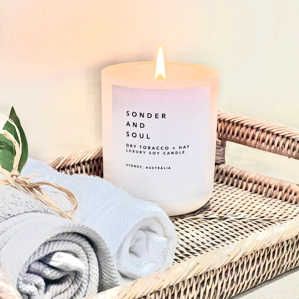 Sonder and Soul Dry Tobacco and Hay Soy Candle – The Urban Studio