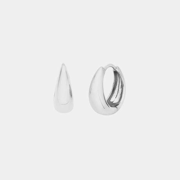 Drop Huggies - Silver 17mm